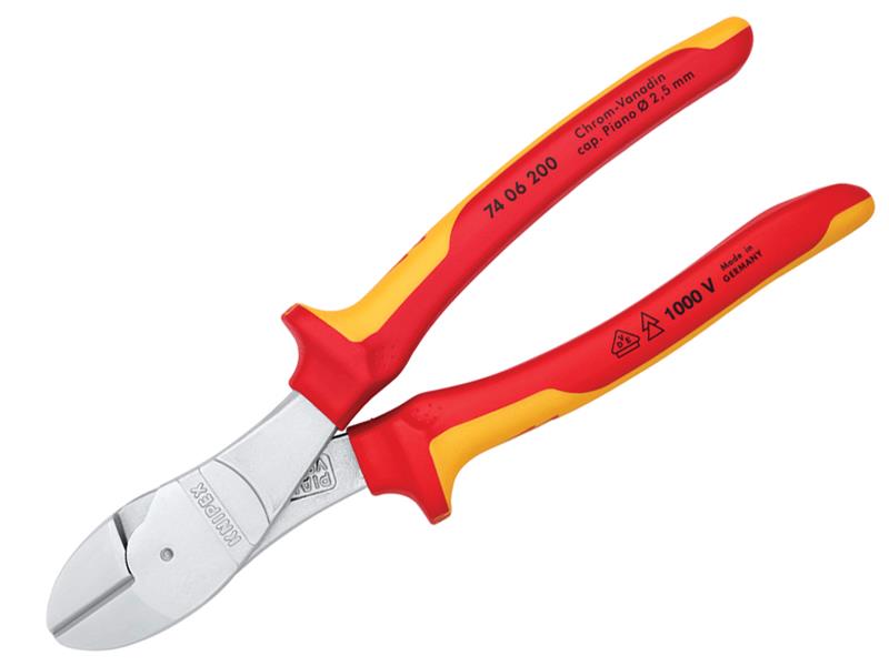 Knipex VDE High Leverage Diagonal Cutter 200mm KPX7406200