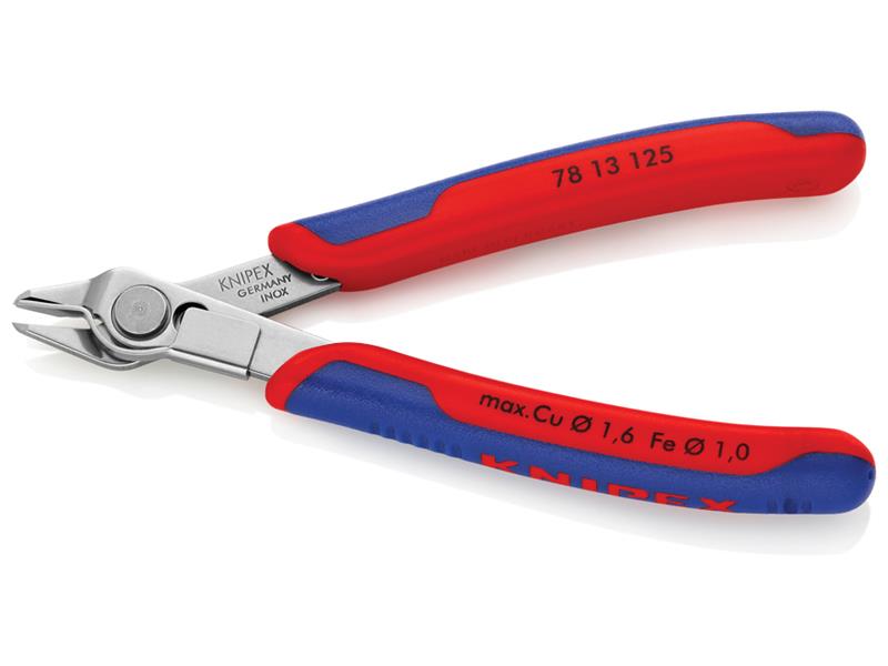Knipex Electronic Super Knips® with Lead Catcher Multi-Component Grip 125mm KPX7813125