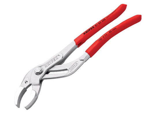Knipex Plastic Pipe Grip Pliers Chrome 250mm KPX8103250