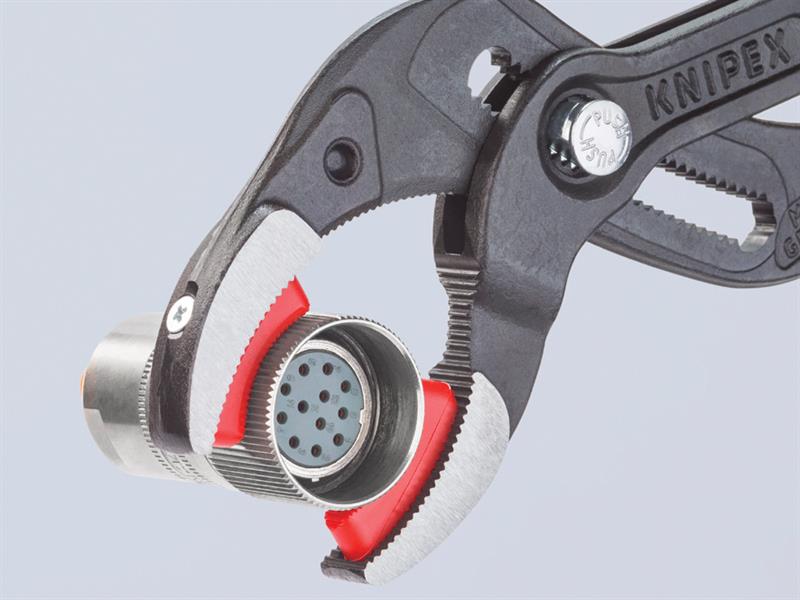 Knipex Plastic Pipe Grip Pliers Plastic Jaws Black 250mm KPX8111250