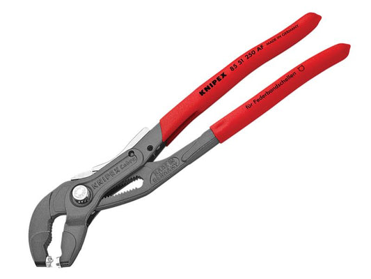 Knipex Spring Hose Clamp Pliers with Locking Device 250mm KPX8551250AF
