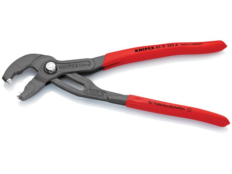Knipex Spring Hose Clamp Pliers with Quick-Set Adjustment 250mm KPX8551250A