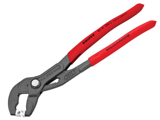 Knipex Spring Hose Clamp Pliers For Click Clamps 250mm Slim Head KPX8551250C