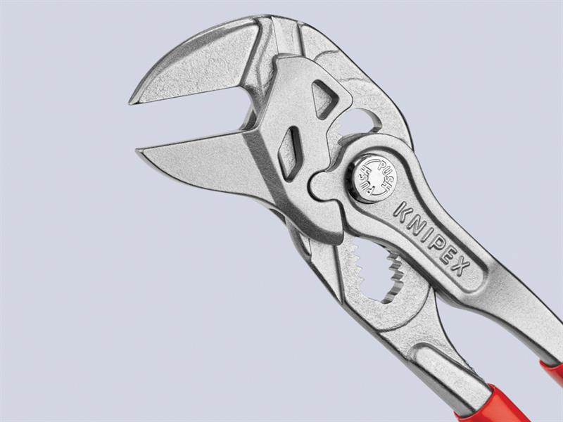 Knipex Mini Pliers Wrench PVC Grip 150mm Smooth Parallel Jaws KPX8603150