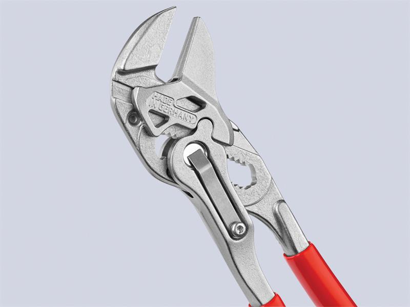 Knipex Mini Pliers Wrench PVC Grip 150mm Smooth Parallel Jaws KPX8603150