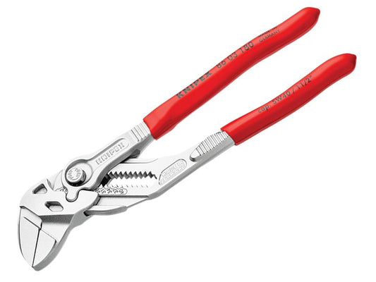 Knipex Pliers Wrench PVC Grip 180mm Smooth Parallel Jaws KPX8603180
