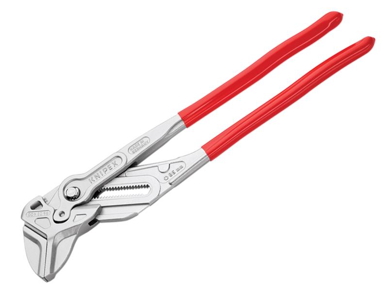 Knipex XL Pliers Wrench PVC Grip 400mm Smooth Jaws Capacity 85mm KPX8603400