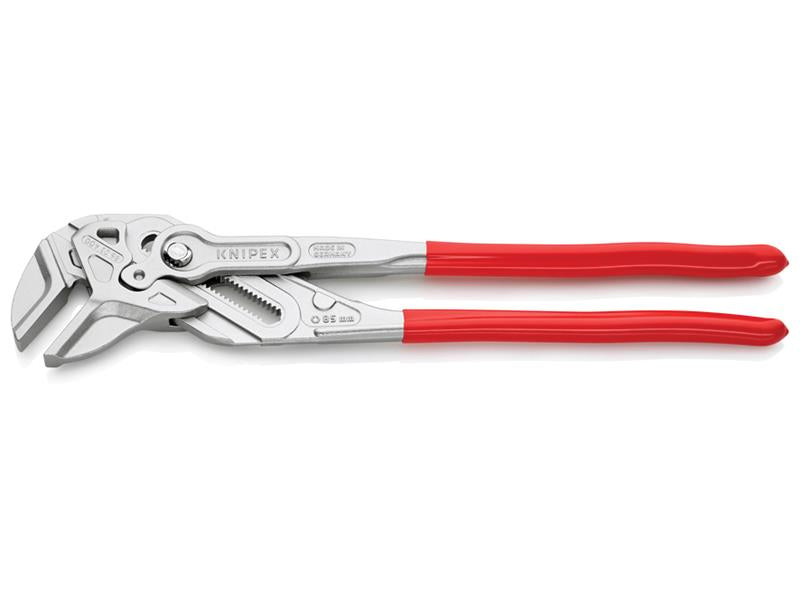 Knipex XL Pliers Wrench PVC Grip 400mm Smooth Jaws Capacity 85mm KPX8603400