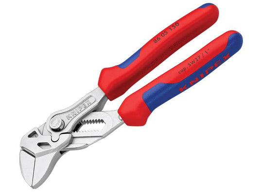 Knipex Pliers Wrench Multi Component Grip 150mm Smooth Jaws KPX8605150