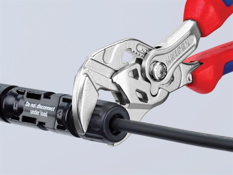 Knipex Pliers Wrench Multi Component Grip 150mm Smooth Jaws KPX8605150