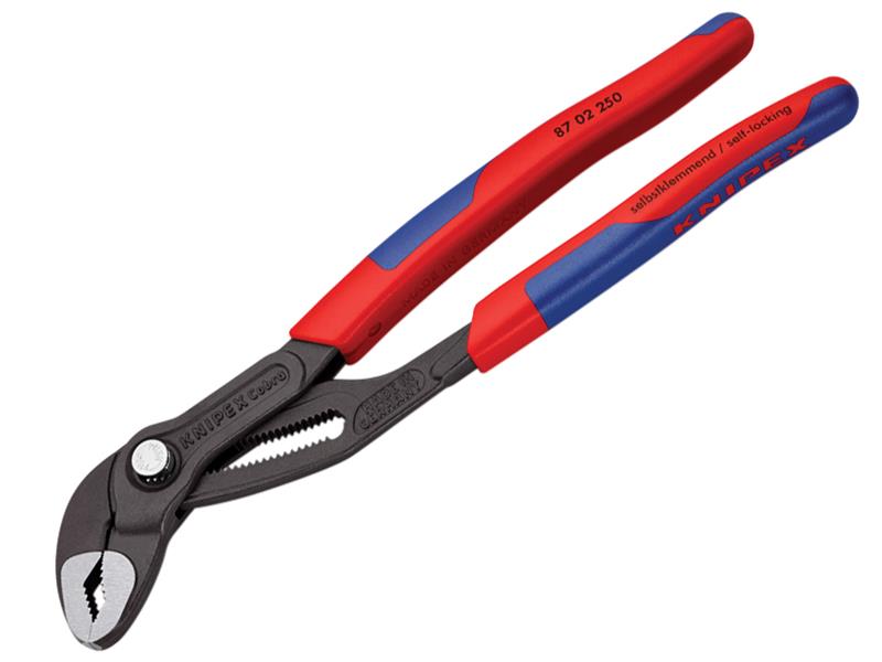 Knipex Cobra Water Pump Pliers Multi Component Grip 250mm KPX8702250