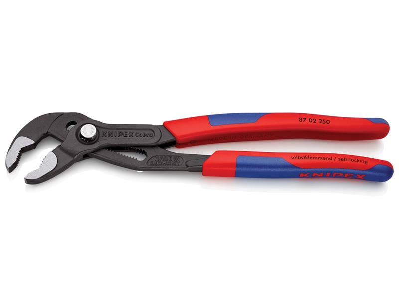 Knipex Cobra Water Pump Pliers Multi Component Grip 250mm KPX8702250