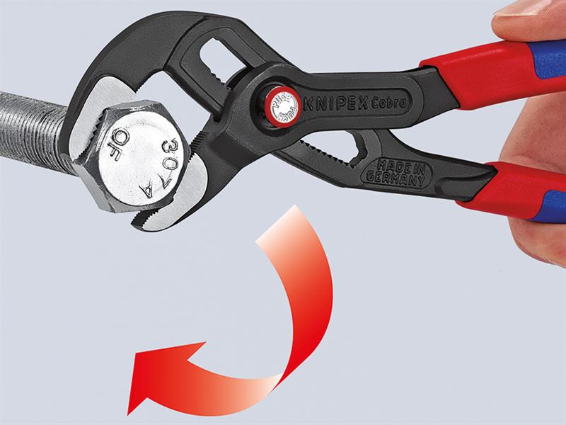 Knipex Cobra Quickset Water Pump Pliers Multi Component 250mm KPX8722250