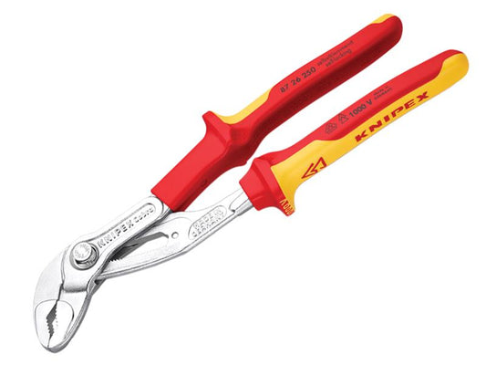 Knipex VDE Cobra Water Pump Pliers 250mm Fine Adjustment KPX8726250