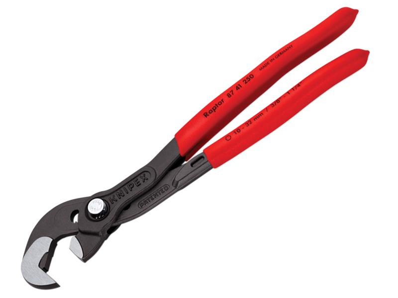 Knipex Multiple Slip Joint Spanner PVC Grip 250mm Push Button KPX8741250