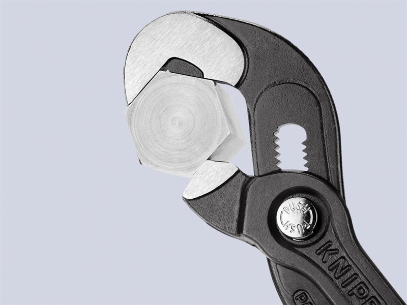 Knipex Multiple Slip Joint Spanner PVC Grip 250mm Push Button KPX8741250