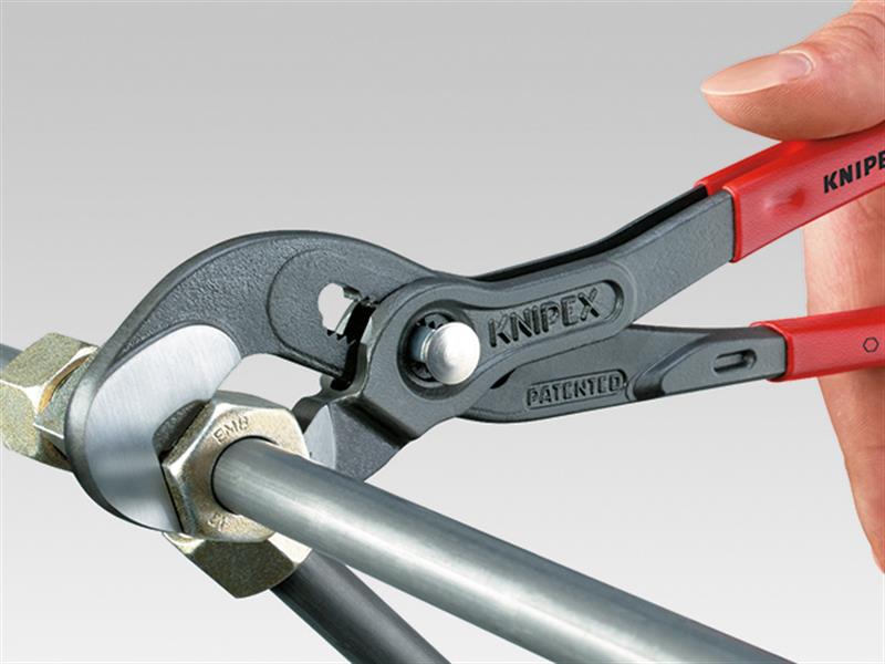 Knipex Multiple Slip Joint Spanner PVC Grip 250mm Push Button KPX8741250