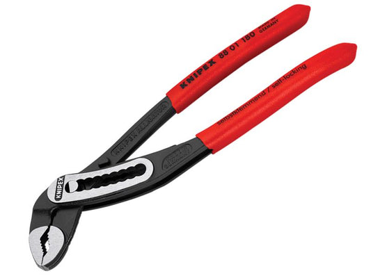 Knipex Alligator Water Pump Pliers PVC Grip 180mm Box Joint Design KPX8801180