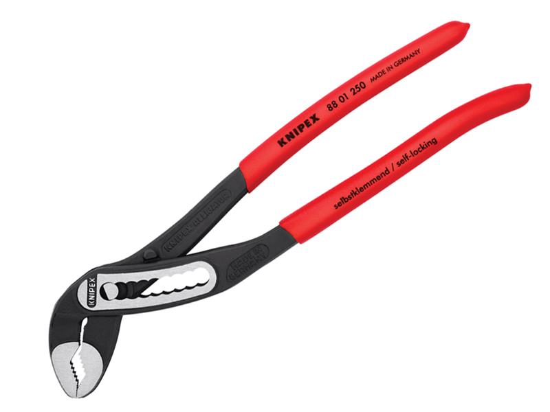 Knipex Alligator Water Pump Pliers PVC Grip 250mm Box Joint Design KPX8801250L