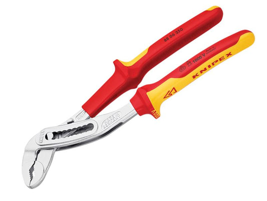 Knipex VDE Alligator Water Pump Pliers 250mm Self locking KPX8806250