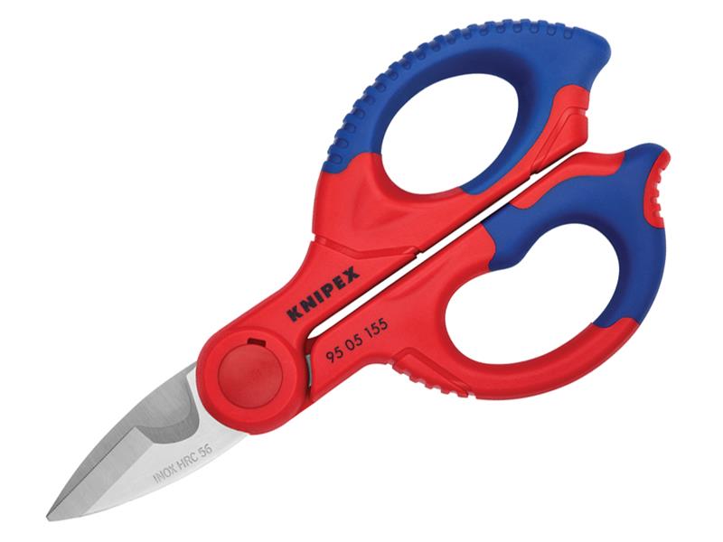 Knipex Electrician's Shears 155mm Inc Plastic Belt Case KPX9505155