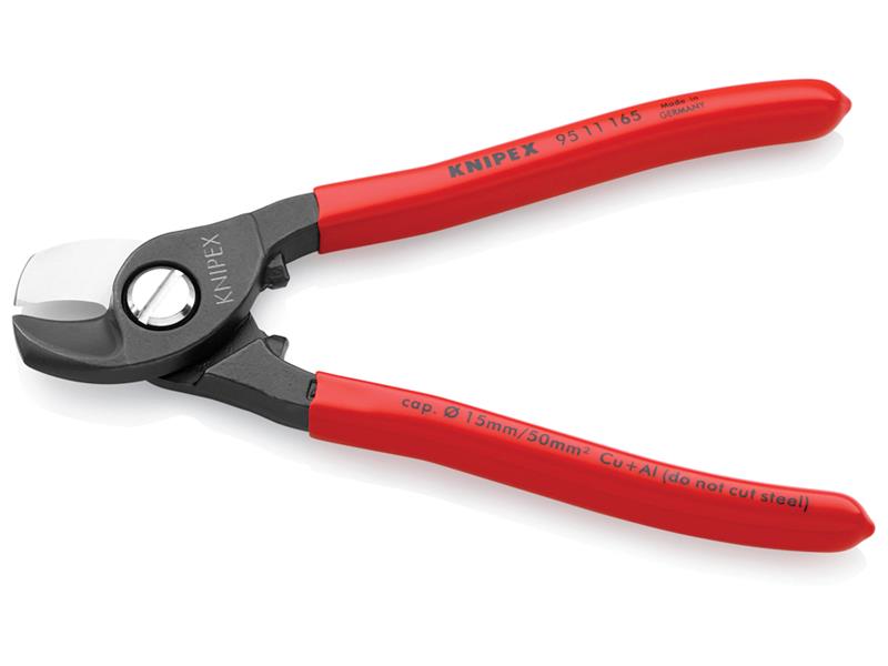 Knipex Cable Shears PVC Grip 165mm KPX9511165