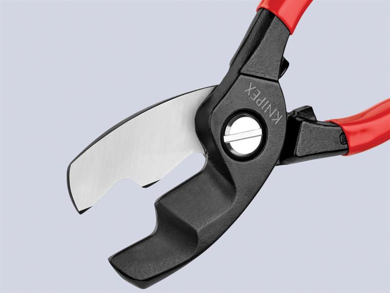Knipex Cable Shears with Twin Cutting Edge PVC Grip 200mm KPX9511200