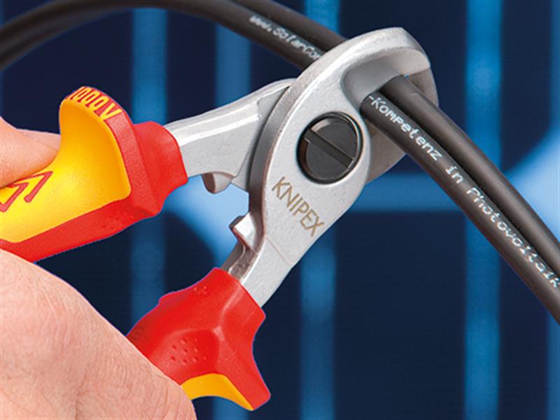Knipex VDE Cable Shears 165mm KPX9516165
