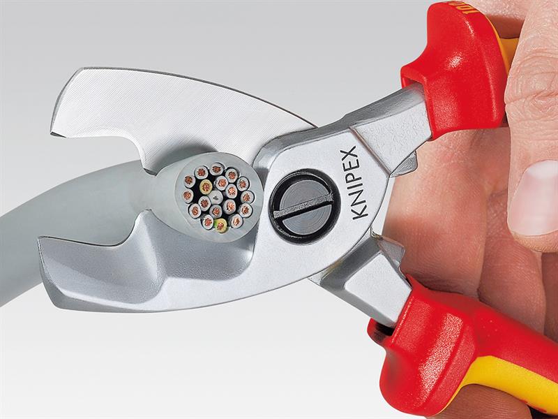 Knipex VDE Cable Shears with Twin Cutting Edge 200mm KPX9516200
