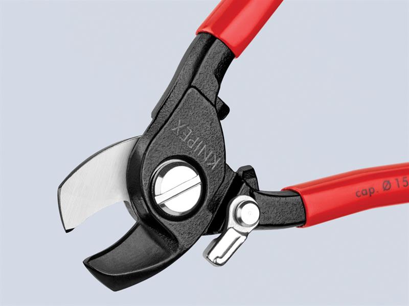 Knipex Cable Shears PVC Grip with Return Spring 165mm KPX9521165