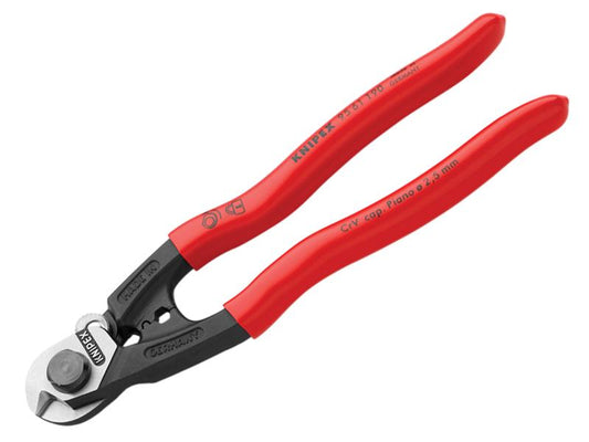 Knipex Wire Rope/Bowden Cable Cutter PVC Grip 190mm KPX9561190