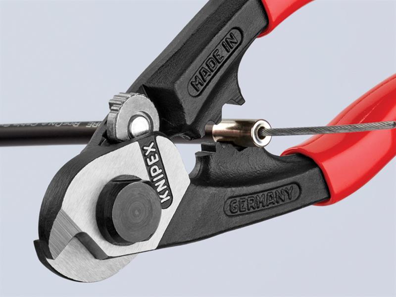 Knipex Wire Rope/Bowden Cable Cutter PVC Grip 190mm KPX9561190