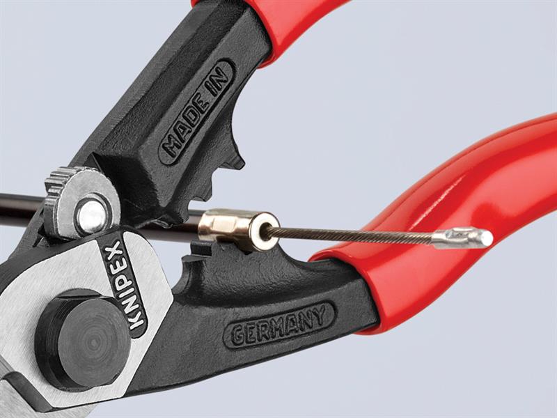 Knipex Wire Rope/Bowden Cable Cutter PVC Grip 190mm KPX9561190
