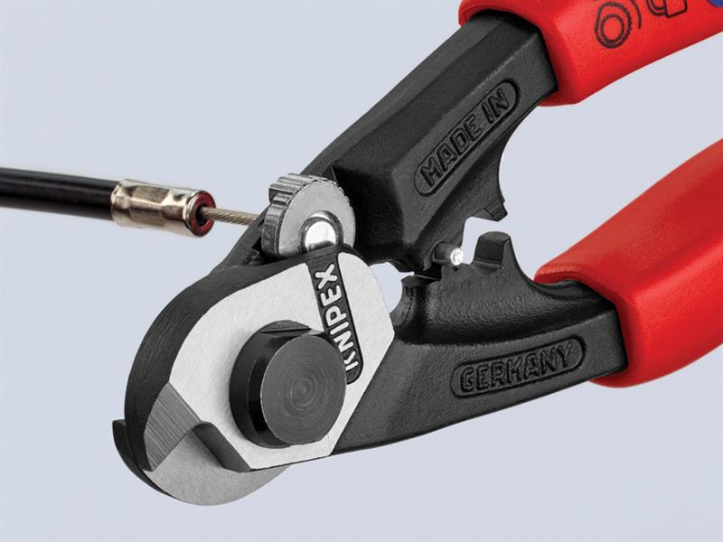Knipex Wire Rope Bowden Cable Cutters Multi-Component Grip 190mm KPX9562190