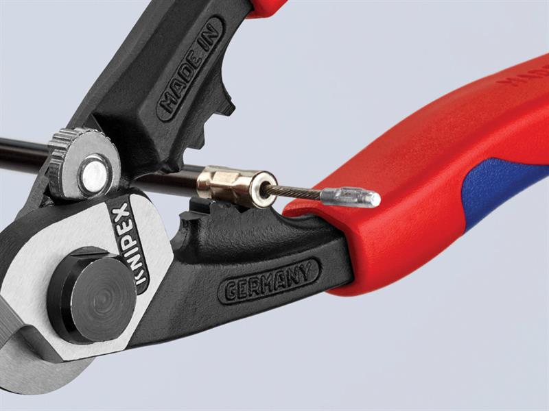Knipex Wire Rope Bowden Cable Cutters Multi-Component Grip 190mm KPX9562190
