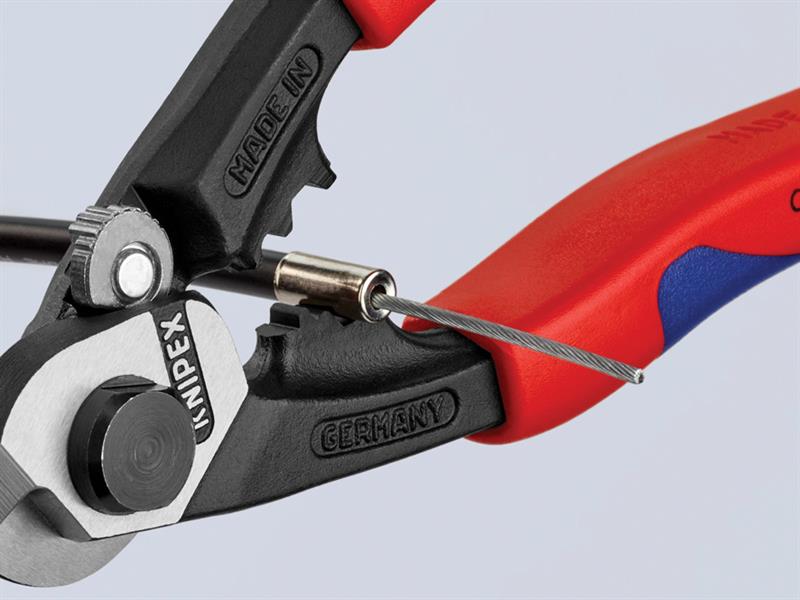 Knipex Wire Rope Bowden Cable Cutters Multi-Component Grip 190mm KPX9562190