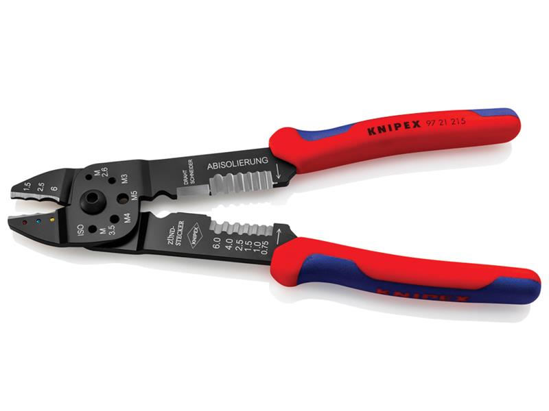Knipex Crimping Pliers for Insulated Terminals And Plug Connectors KPX9721215