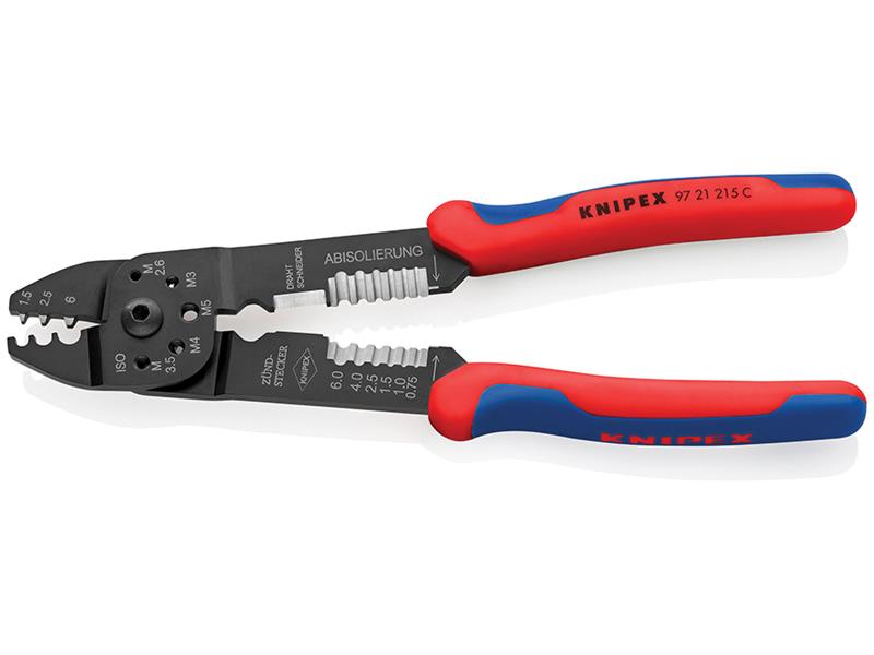 Knipex Crimping Pliers for Insulated Terminals And Plug Connectors KPX9721215
