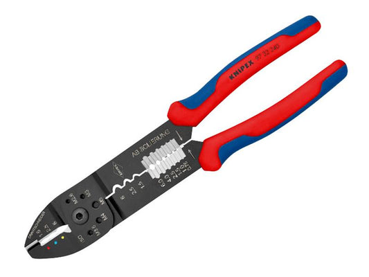 Knipex Crimping Pliers 240mm Capacity 0.5-6.0mm² AWG 20-10 KPX9732240SB