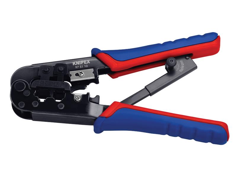Knipex Crimping Pliers for Western telephone cable Plugs RJ11/12 RJ45 975110
