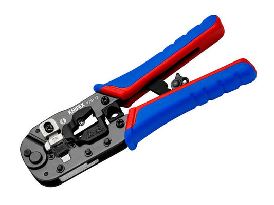 Knipex Crimping Pliers RJ45 Western Plugs Telecommunication Network KPX975113SB