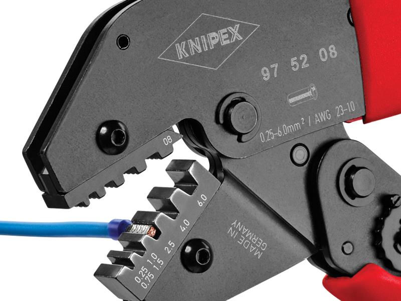 Knipex Crimping Lever Pliers For Cable Links or Ferrules 250mm KPX975208