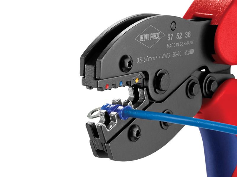Knipex PreciForce Crimping Pliers 0.5-6mm² Fits Insulated terminals 975236