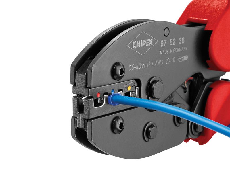 Knipex PreciForce Crimping Pliers 0.5-6mm² Fits Insulated terminals 975236
