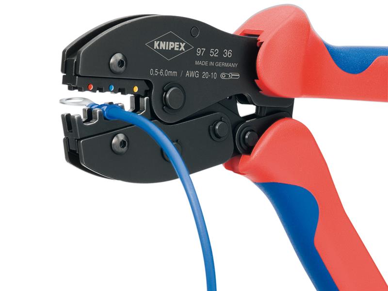 Knipex PreciForce Crimping Pliers 0.5-6mm² Fits Insulated terminals 975236