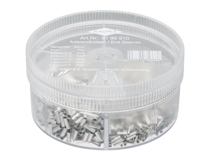 Knipex Non Insulated Wire Ferrules Assortment Box 1,900 Piece KPX9799910