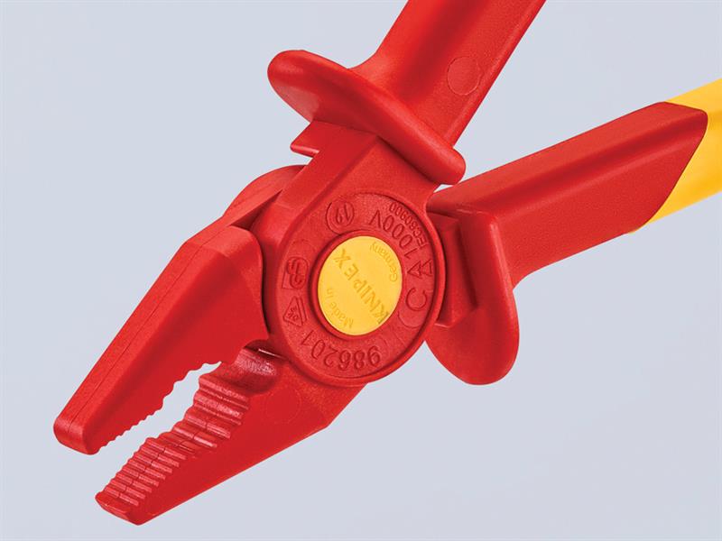 Knipex Flat Nose Insulated Pliers 180mm Made Of Fibreglass & Plastic 986201