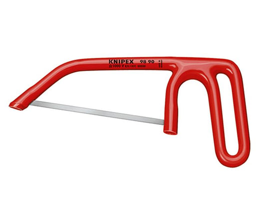 Knipex Insulated Junior Hacksaw 150mm 6in 25 TPI blade Safe 1,000 Volts 9890