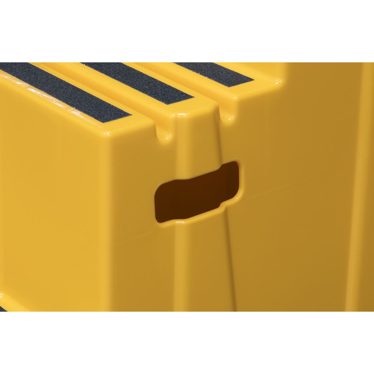 Sealey Heavy-Duty 3-Step Safety Steps with Anti-Slip Treads 150kg Capacity, Yellow - EN 14183 KS7