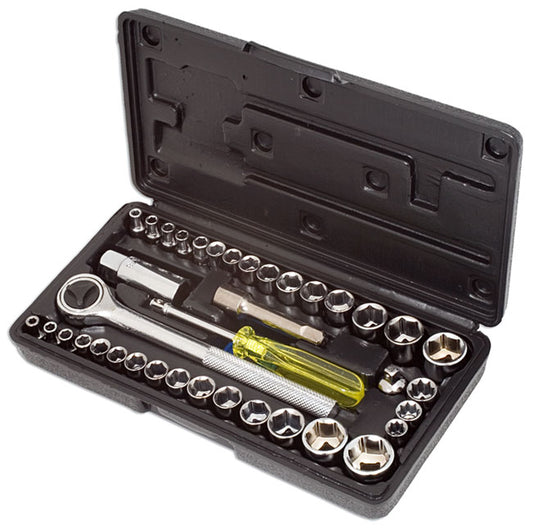 Kamasa KT152400 Socket Set 1/4"D & 3/8"D, 39pc